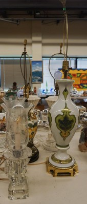 GROUP OF SIX ASSORTED TABLE LA