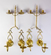 GROUP OF SIX BRASS LIGHTING IT