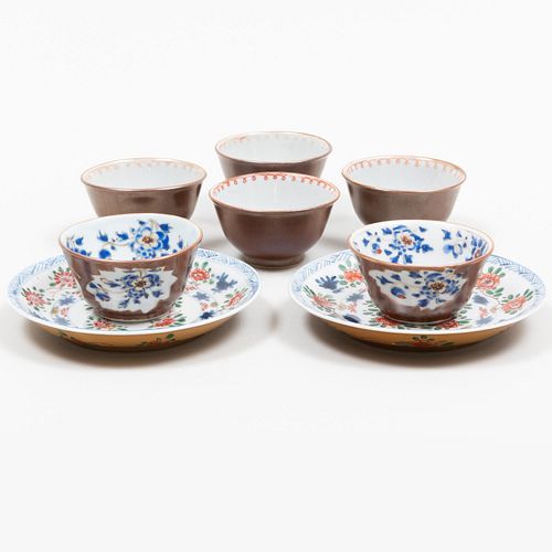 GROUP OF SIX CAFÃ©-AU-LAIT GROUND