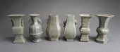 GROUP OF SIX CHINESE CRACKLEWA