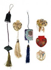 GROUP OF SIX CHINESE EMBROIDER