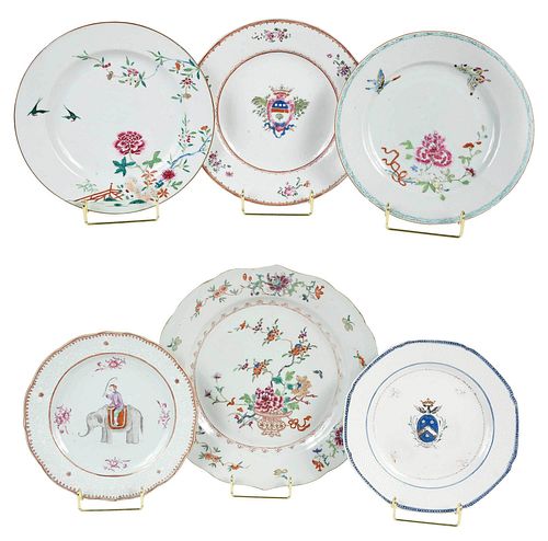 GROUP OF SIX CHINESE EXPORT