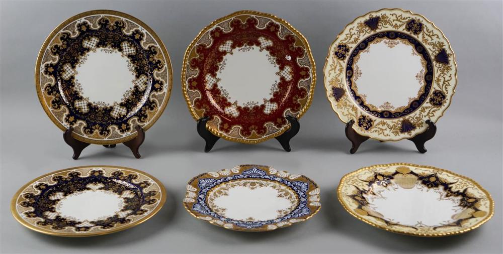 GROUP OF SIX COALPORT CABINET