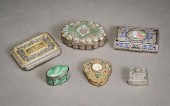 GROUP OF SIX CONTINENTAL SILVE