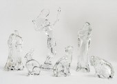 GROUP OF SIX CRYSTAL FIGURESGr