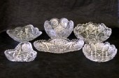 Group of Six Cut Glass Bowls,