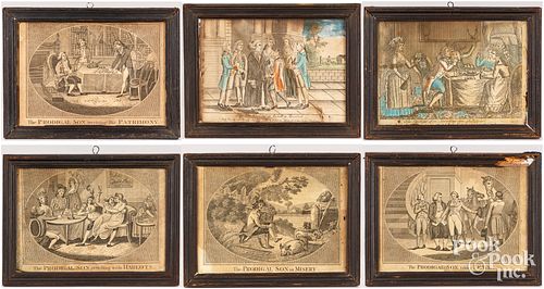 GROUP OF SIX ENGLISH PRODIGAL SON