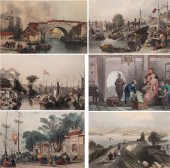 Group of six etchings by Thoma