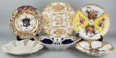 GROUP OF SIX EUROPEAN PORCELAI