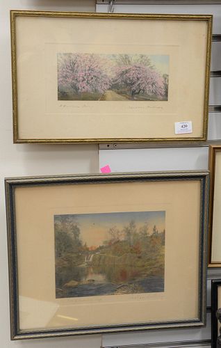 GROUP OF SIX FRAMED PIECE, MORGAN