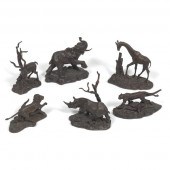 GROUP OF SIX FRANKLIN MINT BRO