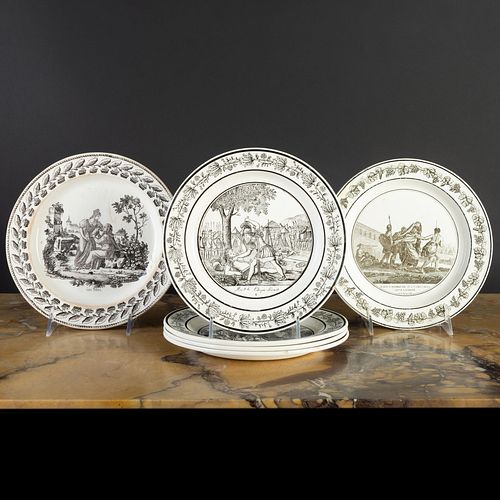 GROUP OF SIX FRENCH TRANSFER