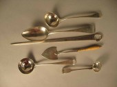 Group of six Georgian sterling