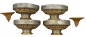 GROUP OF SIX ITALIAN CARVED WO