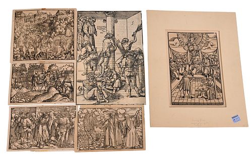 GROUP OF SIX LUCAS CRANACH BOOK