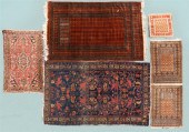 GROUP OF SIX ORIENTAL WOOL RUG