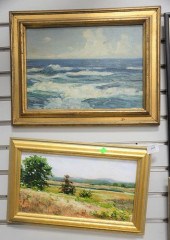GROUP OF SIX PAINTINGS TO INCL