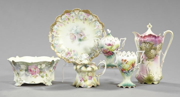 Group of Six Porcelain Items, 