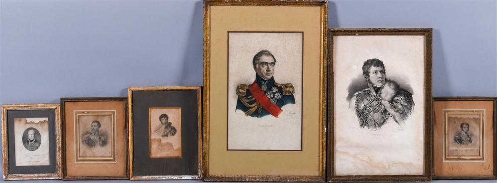GROUP OF SIX PRINTS RELATED TO