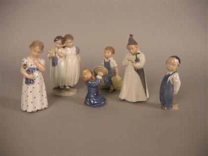Group of six Royal Copenhagen