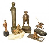 GROUP OF SIX SCULPTURES, TO IN
