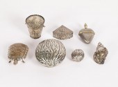 GROUP OF SIX SILVER BOXESthe f