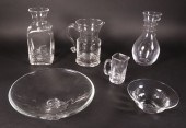 GROUP OF SIX SIMON PEARCE GLAS