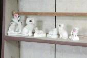 GROUP OF SIX STAFFORDSHIRE FIG