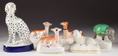 Group of Six Staffordshire Min