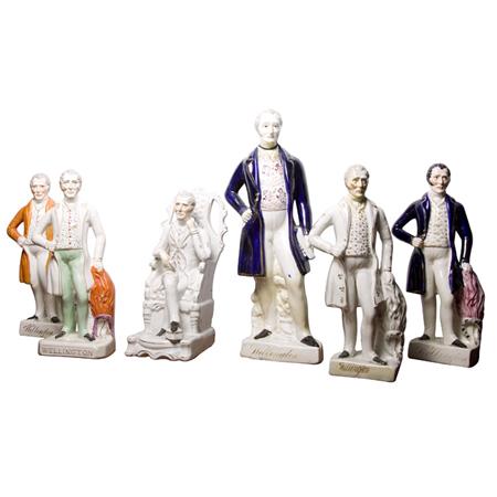 Group of Six Staffordshire