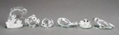 GROUP OF SIX SWAROVSKI CRYSTAL