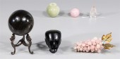 Group of six various minerals