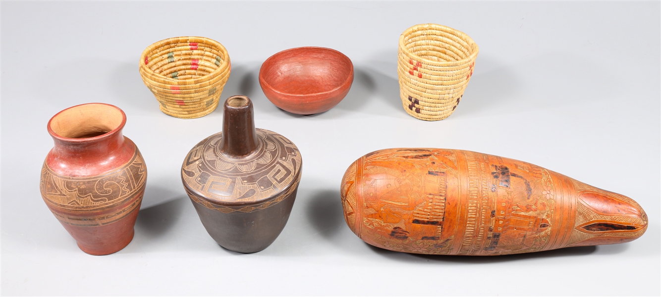 Group of six various Native