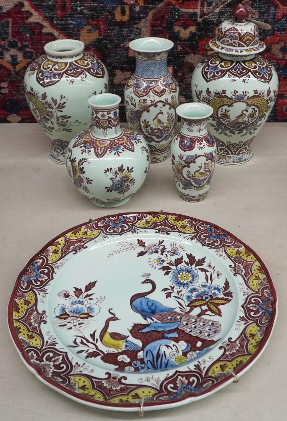GROUP OF SIX VILLEROY & BOCH '(RED)