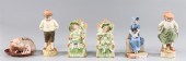 Group of six vintage bisque po