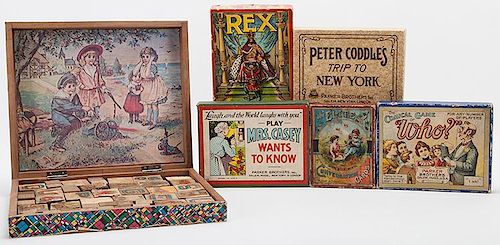 GROUP OF SIX VINTAGE GAMESGroup