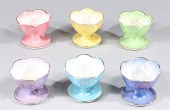 Group of six vintage polychrom