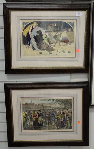 GROUP OF SIX WINSLOW HOMER HAND