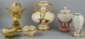 GROUP OF SIX WORCESTER RETICUL