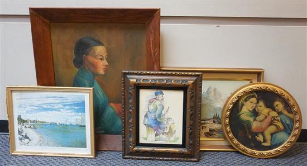 GROUP OF SIX WORKS OF ARTGroup of