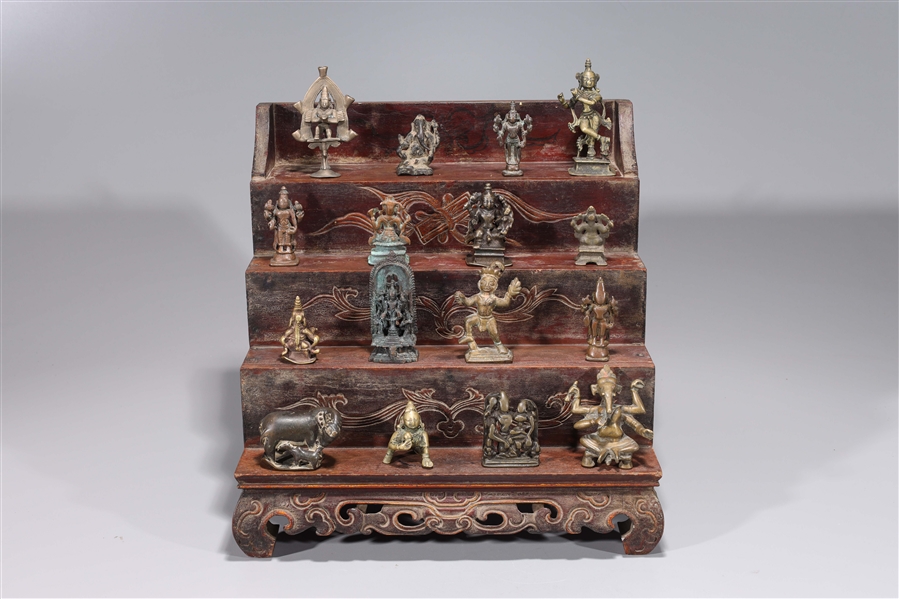 Group of sixteen antique Indian