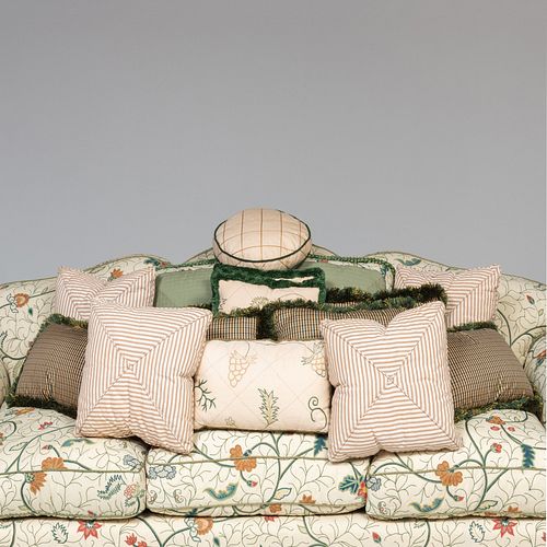 GROUP OF SIXTEEN PILLOWSComprising: