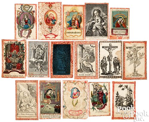 GROUP OF SIXTEEN PRINTED AND