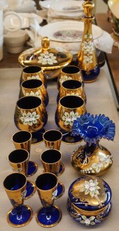 GROUP OF SLOVAKIAN GILT AND EN