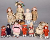 GROUP OF SMALL BISQUE DOLLSGro
