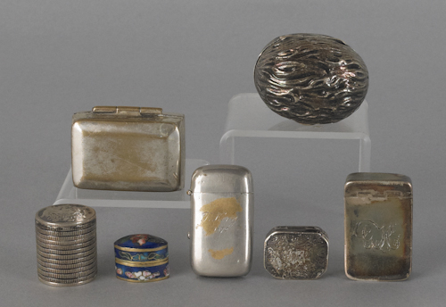 Group of small boxes 19th/20th c.