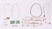 GROUP OF SMALL GOLD JEWELRY AN
