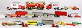 GROUP OF SMALL TOY TRACTOR TRA