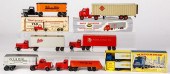 GROUP OF SMALL TRACTOR TRAILER
