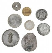 GROUP OF SPANISH COINS, COB, P